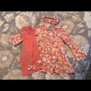 Toddler girls Emmas Garden flower print 24m set
